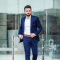 Oblek Slim Navy Oblek Slim Navy